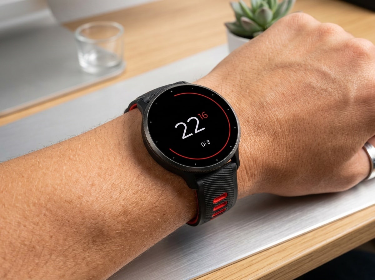 Garmin Venu 4 smartwatch showing activity tracking interface