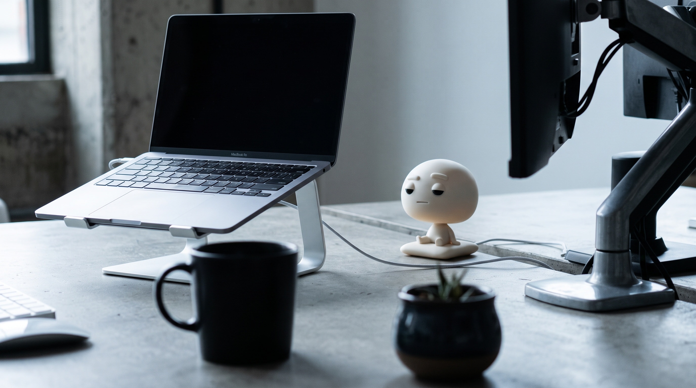 Pixl Nub on a home-office desk during a work session
